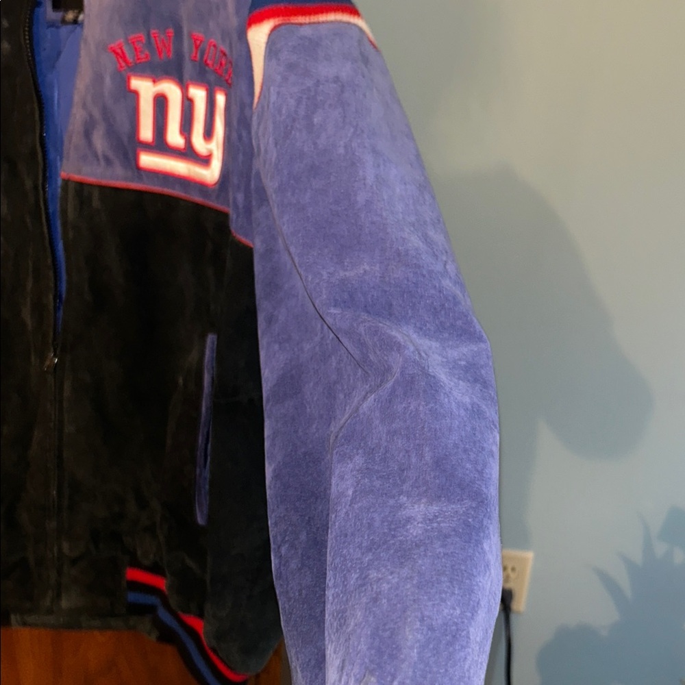 Vintage NFL New York Giants Black and Blue Varsity Jacket Size XL Men’s - Picture 4 of 9